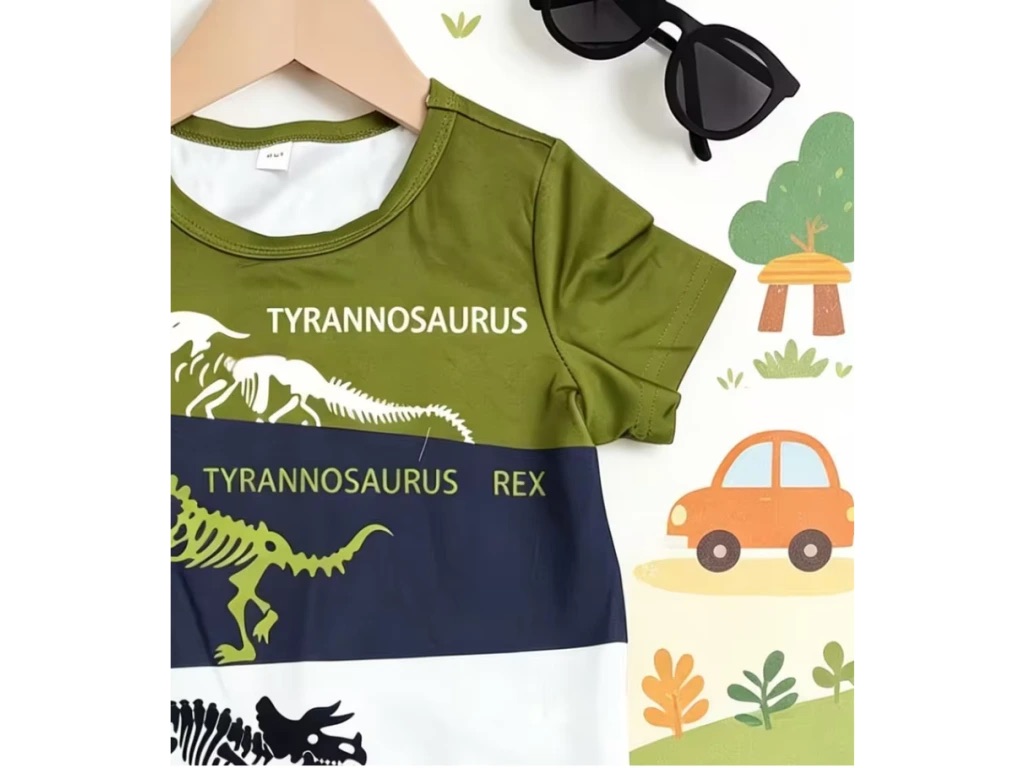Dětský letní set Dinosaurus - tričko + kraťasy 3